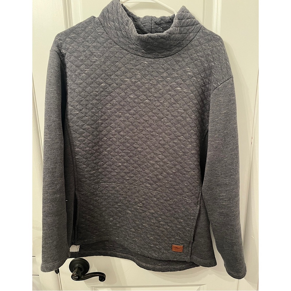 LL Bean Women’s Quilted Pullover Sweatshirt -Medium